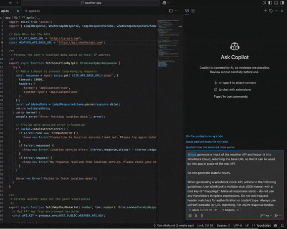 WireMock MCP in IDE