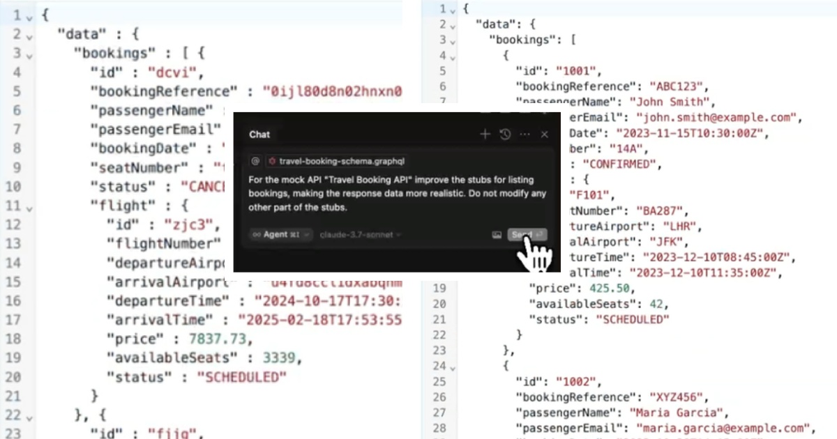 Generating and Improving GraphQL API Mocks with AI Agents