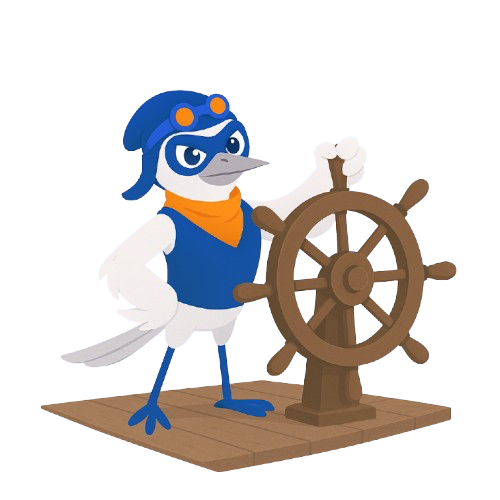 WireMock bird with steering wheel