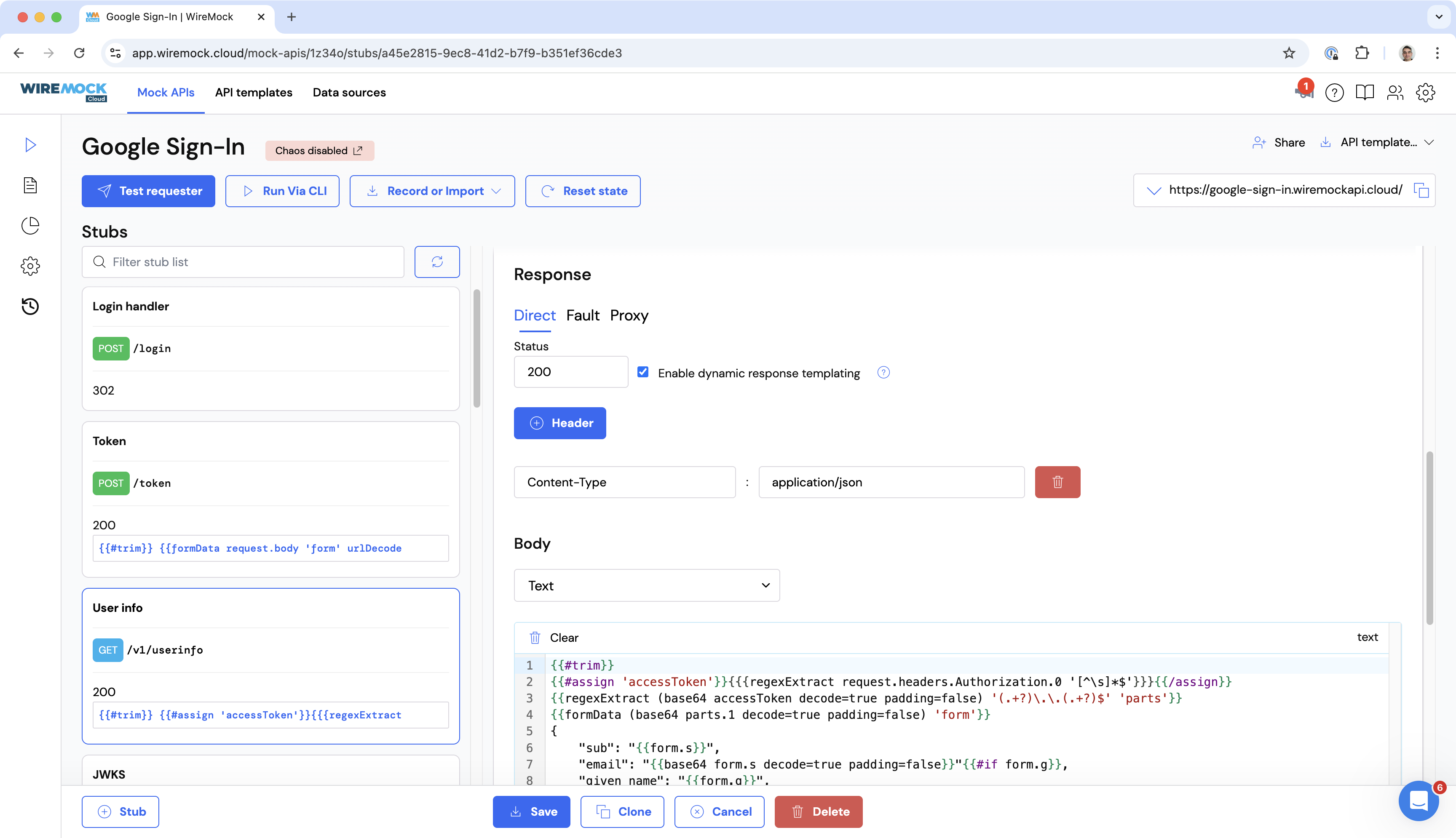 WireMock Cloud UI
